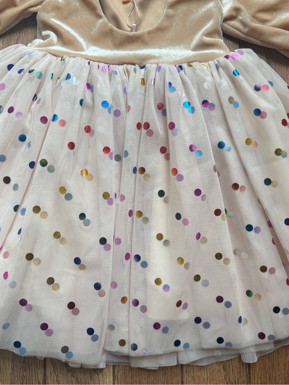 Ollie Jay Diana Dress Confetti Cream Dress NWT size 2T - Picture 7 of 10